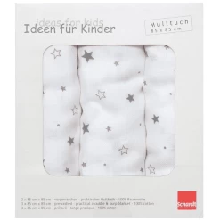 Schardt Hydrofiele Doeken 3pack Ster Grijs