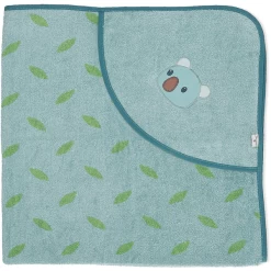 Sterntaler Badcape Met Capuchon Kalla Blauw Gemêleerd 100 X 100 Cm