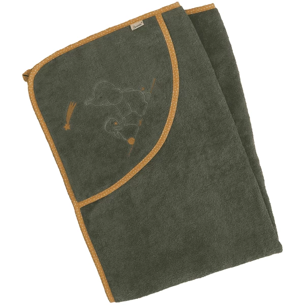 Sterntaler Badhanddoek 100 X 100 Cm Eddy Donkergroen 2 Sterntaler Badhanddoek 100 X 100 Cm Eddy Donkergroen - Afbeelding 2