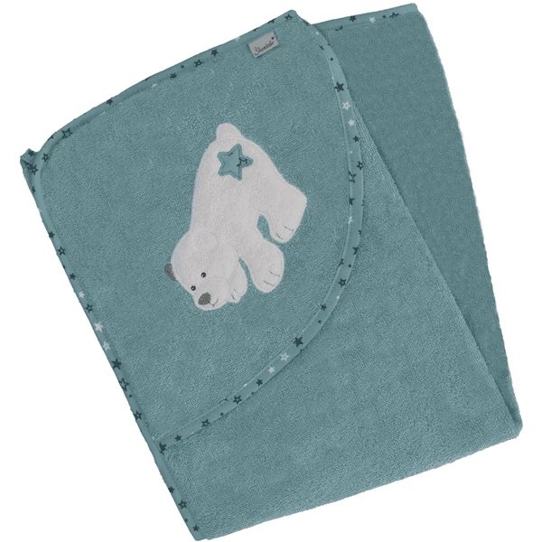 Sterntaler Badhanddoek 80 X 80 Cm Elia Donker Turquoise 2 Sterntaler Badhanddoek 80 X 80 Cm Elia Donker Turquoise - Afbeelding 2