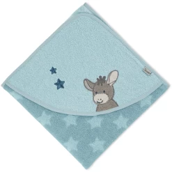 Sterntaler Badhanddoek Emmi Medium Blauw 100 X 100 Cm -Babyverzorging Deals sterntaler badhanddoek emmi medium blauw 100 x 100 cm a290857 3