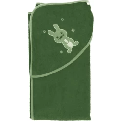 Sterntaler Badhanddoek Kinni Uni Donkergroen 100 X 100 Cm -Babyverzorging Deals sterntaler badhanddoek kinni uni donkergroen 100 x 100 cm a351509 2
