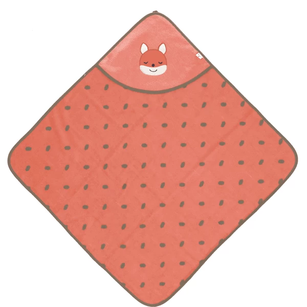 Sterntaler GOTS Badhanddoek Met Kap Enna Koraal 80 X 80 Cm 3 Sterntaler GOTS Badhanddoek Met Kap Enna Koraal 80 X 80 Cm - Afbeelding 3