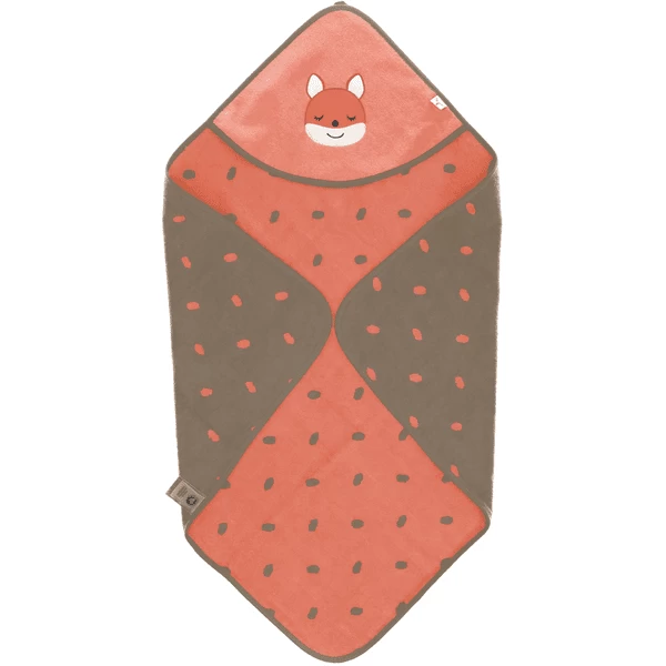 Sterntaler GOTS Badhanddoek Met Kap Enna Koraal 80 X 80 Cm 5 Sterntaler GOTS Badhanddoek Met Kap Enna Koraal 80 X 80 Cm - Afbeelding 5