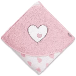 Sterntaler Handdoek Emmi Girl Hart 100x100 Wit