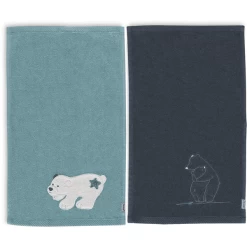 Sterntaler Kinderhanddoek Twin Pack 50 X 30 Cm Elia Donker Turquoise