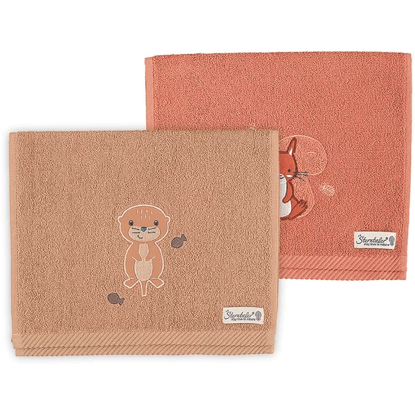 Sterntaler Kinderhanddoek Twin Pack Enna+Otti Koraal 50 X 30 Cm 1 Sterntaler Kinderhanddoek Twin Pack Enna+Otti Koraal 50 X 30 Cm