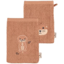 Sterntaler Otti Wash Handschoenen 2 Pakken Bruin