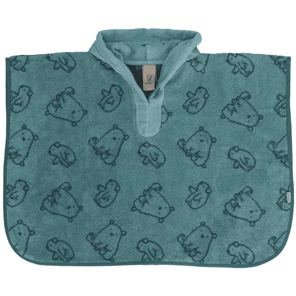 Sterntaler Zwemponcho Elia Donker Turquoise 2 Sterntaler Zwemponcho Elia Donker Turquoise - Afbeelding 2