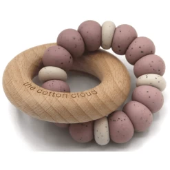 The Cotton Cloud Bijtring Snoepje, Dusty Mauve