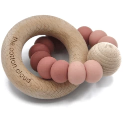 The Cotton Cloud Silicone Bijtring Rose