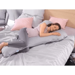 THERALINE My7 Zijslaper Kussen Melange Medium Grijs Bamboo -collection -Babyverzorging Deals theraline my7 zijslaper kussen melange medium grijs bamboo collection a313292 4