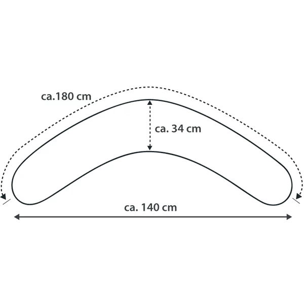 THERALINE Voedingskussen Comfort Incl. Hoes Grote Sterren - Grijs 5 THERALINE Voedingskussen Comfort Incl. Hoes Grote Sterren - Grijs - Afbeelding 5
