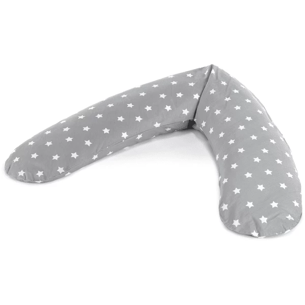 THERALINE Voedingskussen Comfort Incl. Hoes Grote Sterren - Grijs 1 THERALINE Voedingskussen Comfort Incl. Hoes Grote Sterren - Grijs