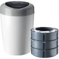 Tommee Tippee Luieremmer Sangenic Simple E Incl. 3 Cassettes Wit/grijs