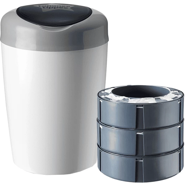 Tommee Tippee Luieremmer Sangenic Simple E Incl. 3 Cassettes Wit/grijs 1 Tommee Tippee Luieremmer Sangenic Simple E Incl. 3 Cassettes Wit/grijs