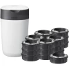 Tommee Tippee Luieremmer Twist & Click Advanced , Incl. 19 Cassettes Met Antibacteriële Film Van Duurzame Oorsprong Green In Wit.