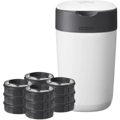 Tommee Tippee Luieremmer Twist & Click Sangenic, Inclusief 12x Navulpatronen, Wit