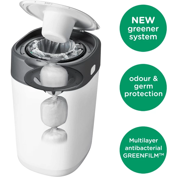 Tommee Tippee Luieremmer Twist & Click Sangenic, Inclusief 12x Navulpatronen, Wit 4 Tommee Tippee Luieremmer Twist & Click Sangenic, Inclusief 12x Navulpatronen, Wit - Afbeelding 4