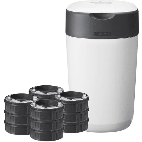 Tommee Tippee Luieremmer Twist & Click Sangenic, Inclusief 12x Navulpatronen, Wit 1 Tommee Tippee Luieremmer Twist & Click Sangenic, Inclusief 12x Navulpatronen, Wit