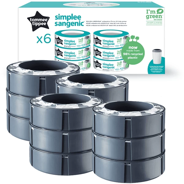 Tommee Tippee Navulcassettes Voor Simple E Sangenic Luieremmer Set Van 12 4 Tommee Tippee Navulcassettes Voor Simple E Sangenic Luieremmer Set Van 12 - Afbeelding 4
