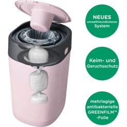 Tommee Tippee Twist & Click Advanced Luieremmer, Incl. 4 Cassettes Met Antibacteriële Folie Uit Duurzame Landbouw Green In Roze -Babyverzorging Deals tommee tippee twist amp click advanced luieremmer incl 4 cassettes met antibacteriele folie uit duurzame landbouw green in roze a314847 3