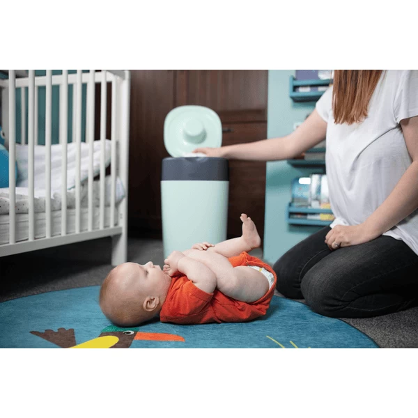 Tommee Tippee Twist & Click Advanced Luieremmer, Incl. 4 Cassettes Met Duurzaam, Antibacterieel Green Folie In Groen 2 Tommee Tippee Twist & Click Advanced Luieremmer, Incl. 4 Cassettes Met Duurzaam, Antibacterieel Green Folie In Groen - Afbeelding 2