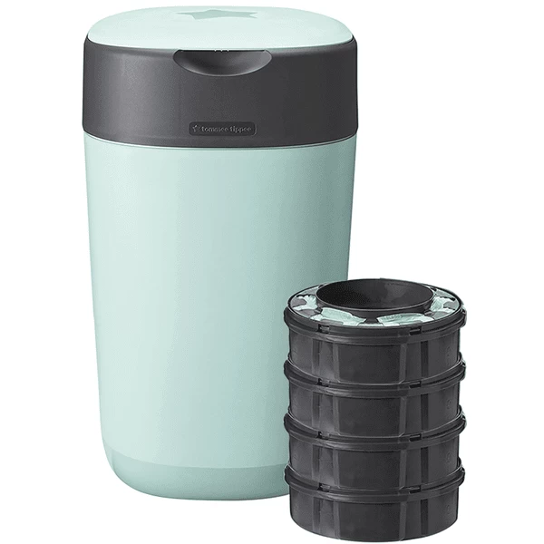 Tommee Tippee Twist & Click Advanced Luieremmer, Incl. 4 Cassettes Met Duurzaam, Antibacterieel Green Folie In Groen 1 Tommee Tippee Twist & Click Advanced Luieremmer, Incl. 4 Cassettes Met Duurzaam, Antibacterieel Green Folie In Groen