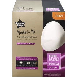 Tommee Tippee Wegwerpzoogkompressen, Made For Me, 100 Stuks, Maat -Babyverzorging Deals tommee tippee wegwerpzoogkompressen made for me 100 stuks maat a310885 2