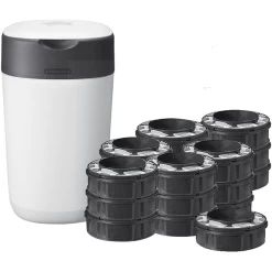 Tommee Tippee Twist & Click Advanced Luieremmer Incl. 18 Cassettes Wit