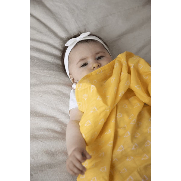 VULLI Sophie La Girafe® Kleurrijke Boerendoekjes / Swaddles Set Van 2 VULLI Sophie La Girafe® Kleurrijke Boerendoekjes / Swaddles Set Van - Afbeelding 2