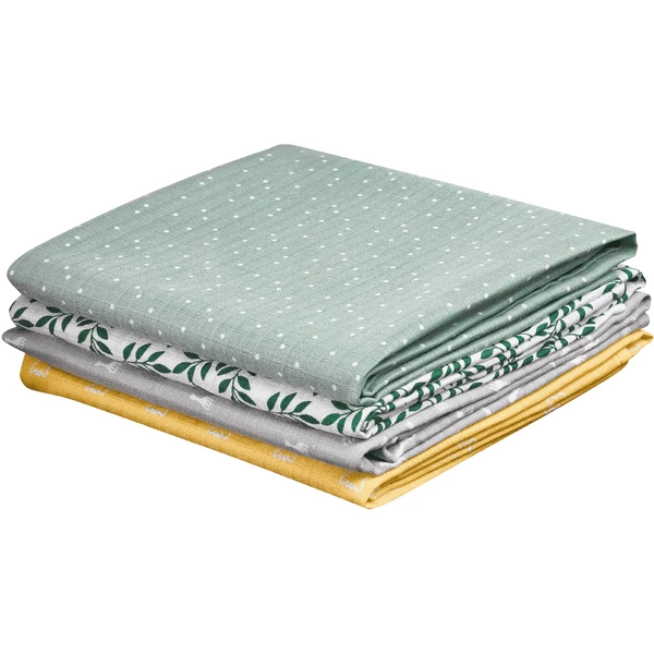 VULLI Sophie La Girafe® Kleurrijke Boerendoekjes / Swaddles Set Van 4 VULLI Sophie La Girafe® Kleurrijke Boerendoekjes / Swaddles Set Van - Afbeelding 4