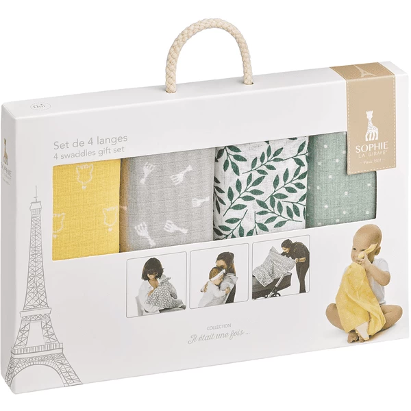 VULLI Sophie La Girafe® Kleurrijke Boerendoekjes / Swaddles Set Van 1 VULLI Sophie La Girafe® Kleurrijke Boerendoekjes / Swaddles Set Van
