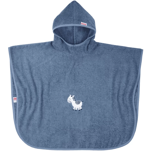 WÖRNER SÜDFROTTIER Bad Poncho Zebra Donkerblauw 60 X 75 Cm 4 WÖRNER SÜDFROTTIER Bad Poncho Zebra Donkerblauw 60 X 75 Cm - Afbeelding 4