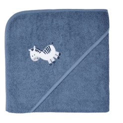 WÖRNER SÜDFROTTIER Badhanddoek Met Kap Zebra Donkerblauw 100 X 100 Cm -Babyverzorging Deals woerner suedfrottier badhanddoek met kap zebra donkerblauw 100 x 100 cm a303223 2