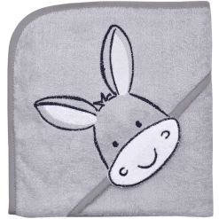 WÖRNER SÜDFROTTIER Kappen Badhanddoek Ezel Lichtgrijs 80 X 80 Cm -Babyverzorging Deals woerner suedfrottier kappen badhanddoek ezel lichtgrijs 80 x 80 cm a303238 2