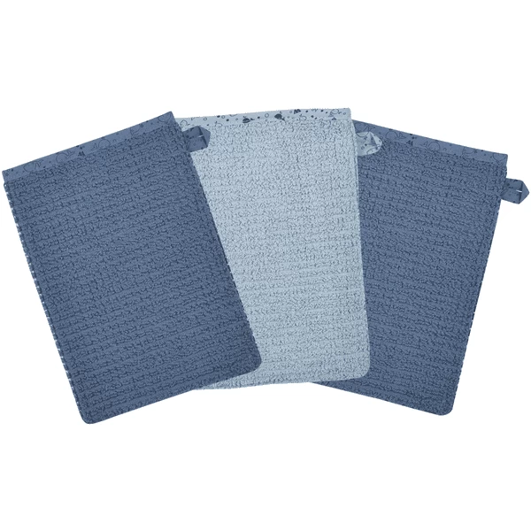 WÖRNER SÜDFROTTIER Washandje Blauw 3 Pack 1 WÖRNER SÜDFROTTIER Washandje Blauw 3 Pack