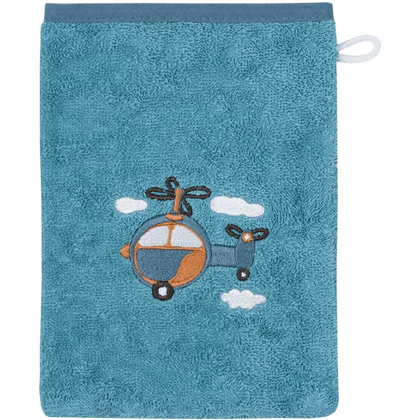 WÖRNER SÜDFROTTIER Washandje Helicopter Blauw 1 WÖRNER SÜDFROTTIER Washandje Helicopter Blauw