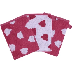 WÖRNER SÜDFROTTIER Washandje Jac. Teddy Rood Set Van 3 15 X 21cm