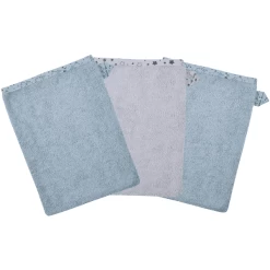 WÖRNER SÜDFROTTIER Washandschoen Walvisblauw 3-pack -Babyverzorging Deals woerner suedfrottier washandschoen walvisblauw 3 pack a303285 2